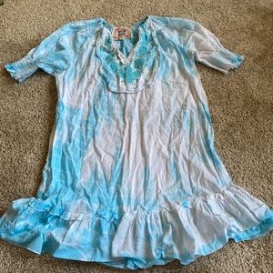 CHELSEA AND VIOLET BLUE TIE DYE DRESS SIZE XS